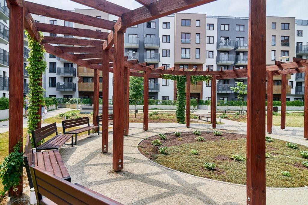 Green Terrace Centrum Apartment Wrocław Exteriör bild